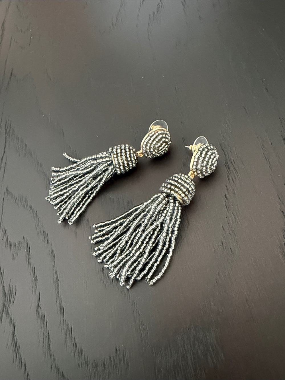 Beaded tassel earrings